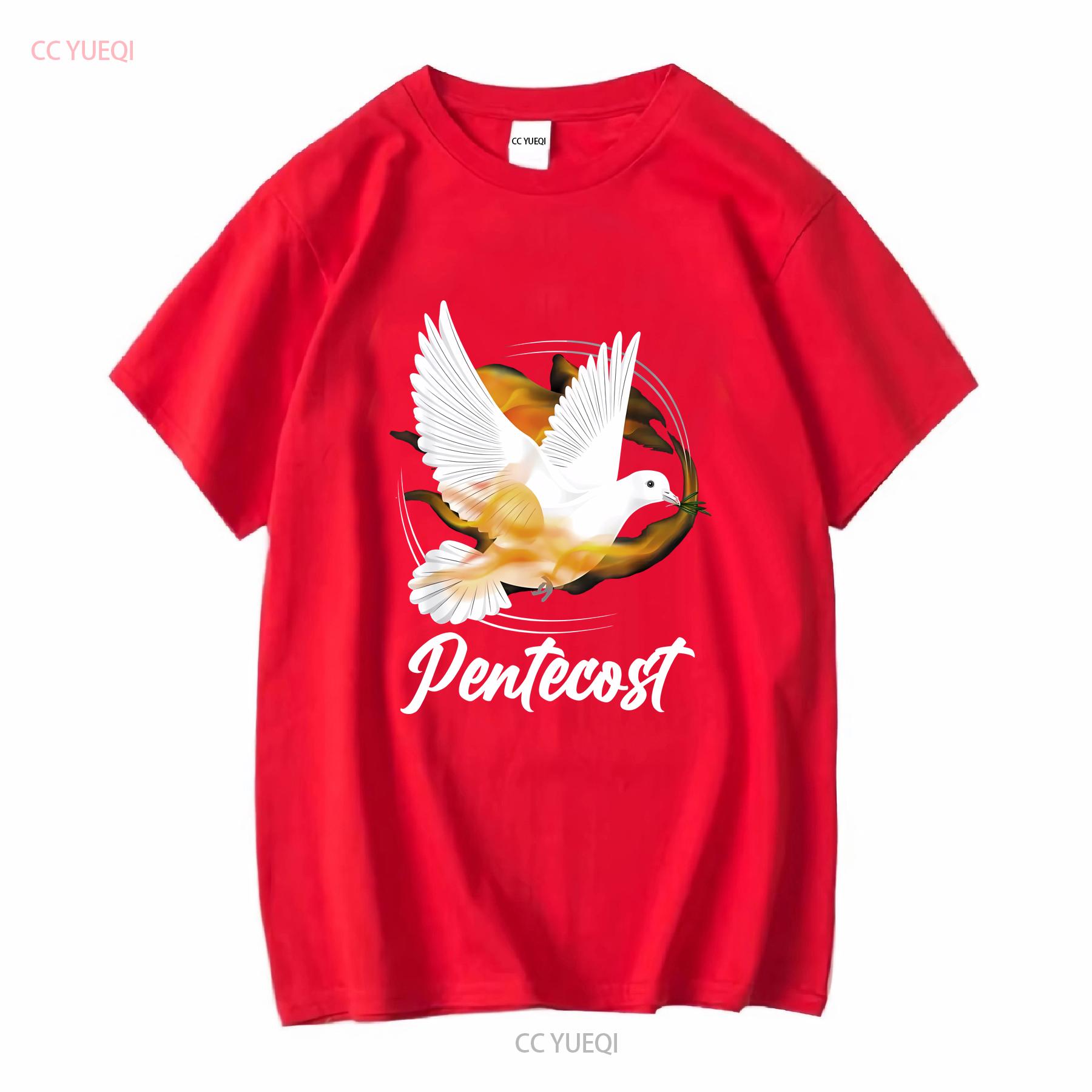 НОВЫЙ ОГРАНИЧЕННЫЙ Пятидесятница Голуби Языки Пламени Святой Дух Католическая Футболка винтажная Стирка Верх Для Повседневной Носки S