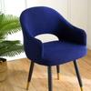 Nordic Curved Chair Cover Integrated Dining Chair Cover With Half Circle Full Coverage Universal Decoration For All Seasons