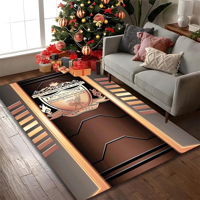Liverpool FC Carpet, Non-slip Office Chair Rug, Digital Print Home Area Rug, Unique Festival Decorations