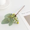 Artificial Blueberry And Green Faux Flower Arrangement For Home Decor And Wedding Centerpieces