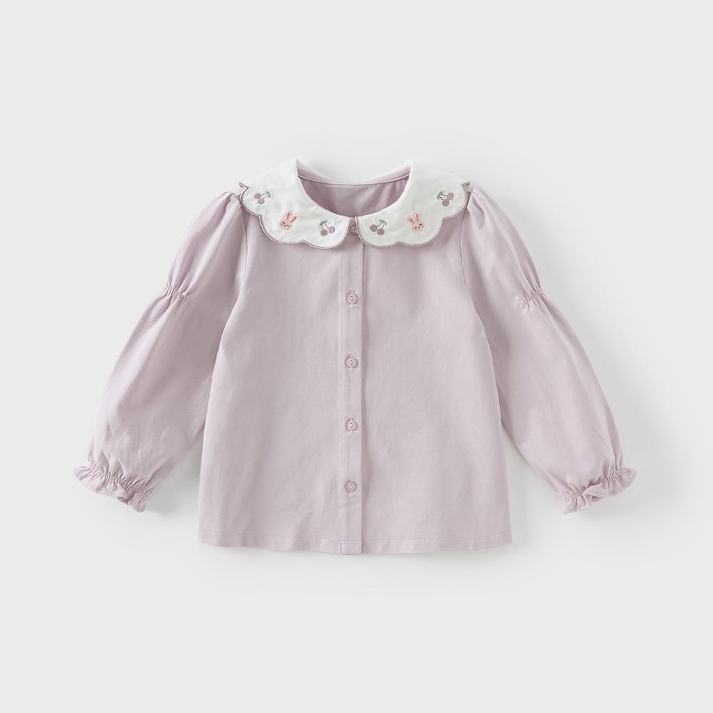 David Bella Girls' Shirt Spring Dress Children's Stylish Shirt Children's Casual Top