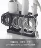 Yamazaki Industries Hair Dryer & Hair Iron Stand, Tower, Black, 2285