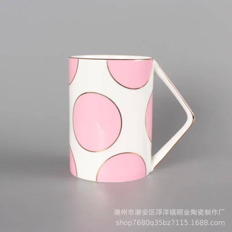 Innovative Mug Large Capacity Coffee Cup Afternoon Tea Bone China Color Ceramic Cup Water Cups Simple Coffee Mug