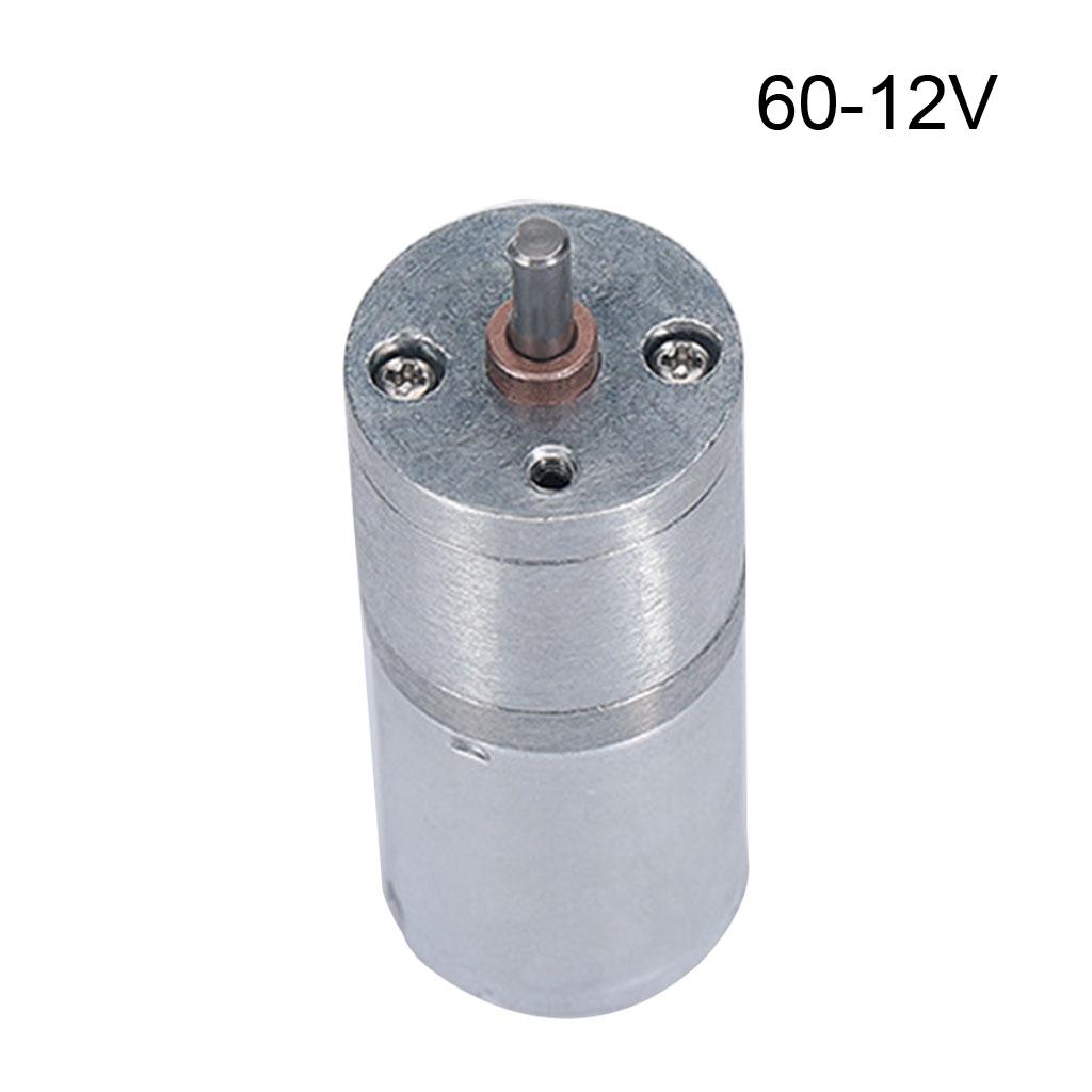 12~1360 RPM High Torque Reduction Electric Motor Micro Speed Geared Motor Eccentric Output Shaft 6V/12V/24V 25GA370