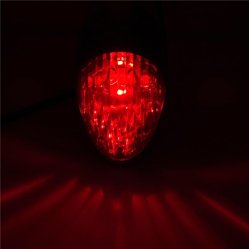 1 st Universal Motorcykel Baklykta Körljus Röd LED Bromsindikatorlampa Passar till Suzuki Kawasaki Honda Yamaha
