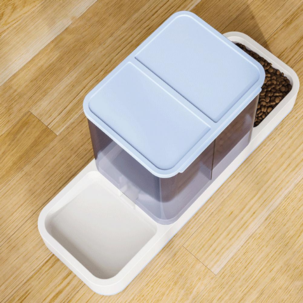 Automatic Pet Feeder And Water Dispenser 2 in 1 Cat Feeder Dish Pet Food And Water Feeder for Small Medium Pets Cat Dog Puppy