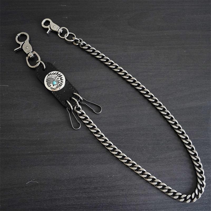 

Waist Chain Punk Jean Hip-hop Metal Key Chains Boy Clothing Accessories Men s Waist hanging Chains Casual