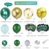 Green Latex Balloon Chain Set, Forest Animal Theme Party Children'S Birthday Party Jungle Party