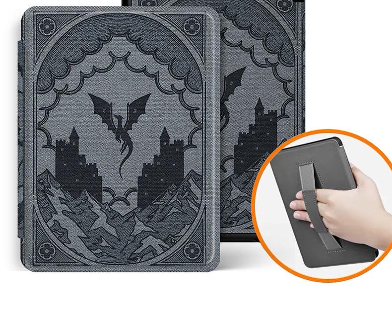 Étui Magnétique Kindle Paperwhite Kobo avec Couverture de Veille Amovible (Acrylique/Silicone, KPW1-6).