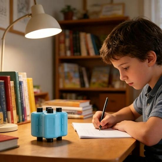 Elementary Math Learning Supplies 4-in-1 Practice Roller Stamp, Addition Subtraction Multiplication Division Skills Training for First to Third Grade