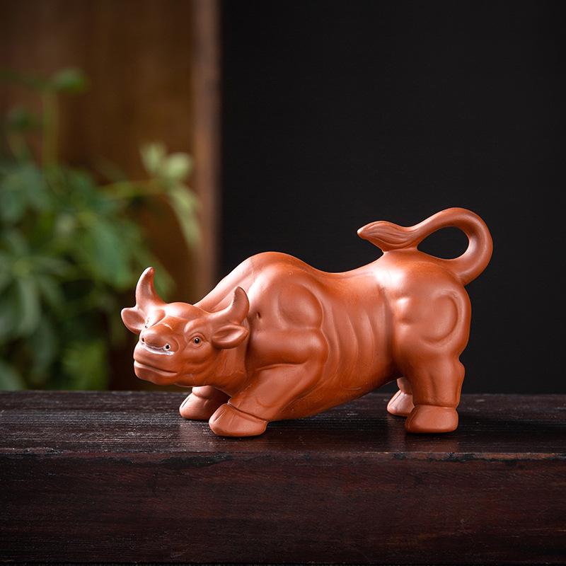 Purple Clay Zodiac Animal Horse Tea Pet Ornament – Cute, Creative Tea Table Dragon Mascot Decoration