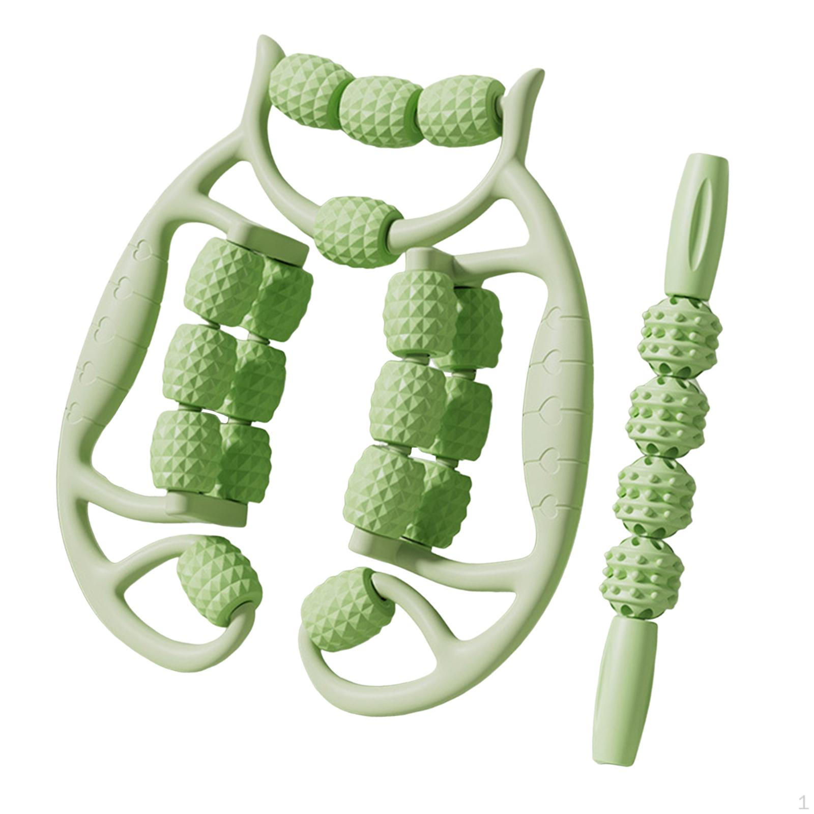 

2 Массажных ролика из пеноматериала для бодибилдинга, ног, плеч и мышц. зелёный