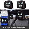 Stretch Car Headrest Cover Set 2 Pack, Visual Cabin Covers for Dust Care and Horror Theme Vehicle Decoration Update