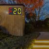 Solar Led House Number Sign Wall Mounted Rgb Digital Address Numbers Plaques Wall Light For Villa