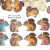 100pcs Assorted Colors Wood Buttons 1.18in Long Animal Buttons Craft Buttons  DIY Decoration