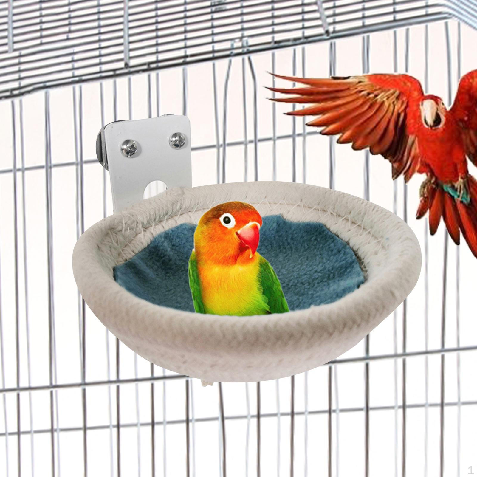 Bird Cage Nest for Finches Hemp Rope Weave Breeding Bed Handmade diameter 13cm
