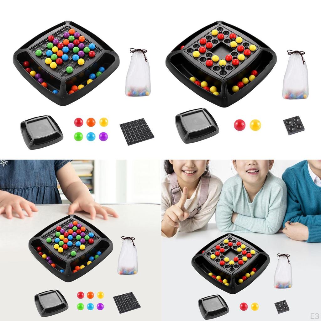 Beads Game Colorful Matching Rainbow Ball for Early Education Exercise Logical Thinking Improve