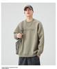 Men's Steel Embossed Heavyweight Crewneck Sweatshirt - Autumn Long Sleeve Base Layer