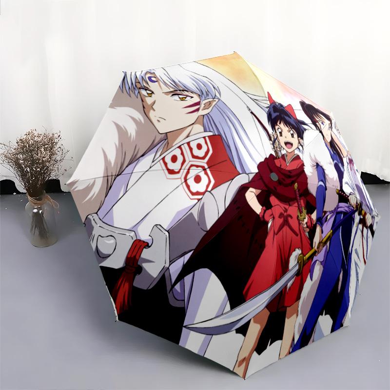 Inuyasha Automatic Umbrella - Suitable Travel Outdoor Portable Umbrella Birthday Gift Daily Essentials