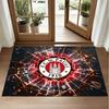FC St. Pauli Football Design Crystal Velvet Rug Soft Decorative Mat for Bedroom Entrance