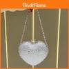 Fashion Heartshaped Clutch Bag With Rhinestone Embellishments For Evening Outings
