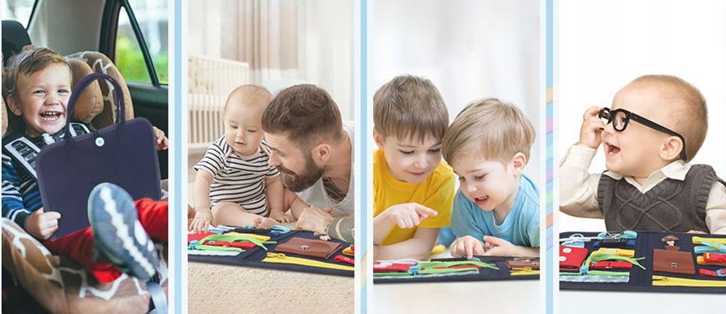 Sensory Educational Interactive Manipulative Board Montessori