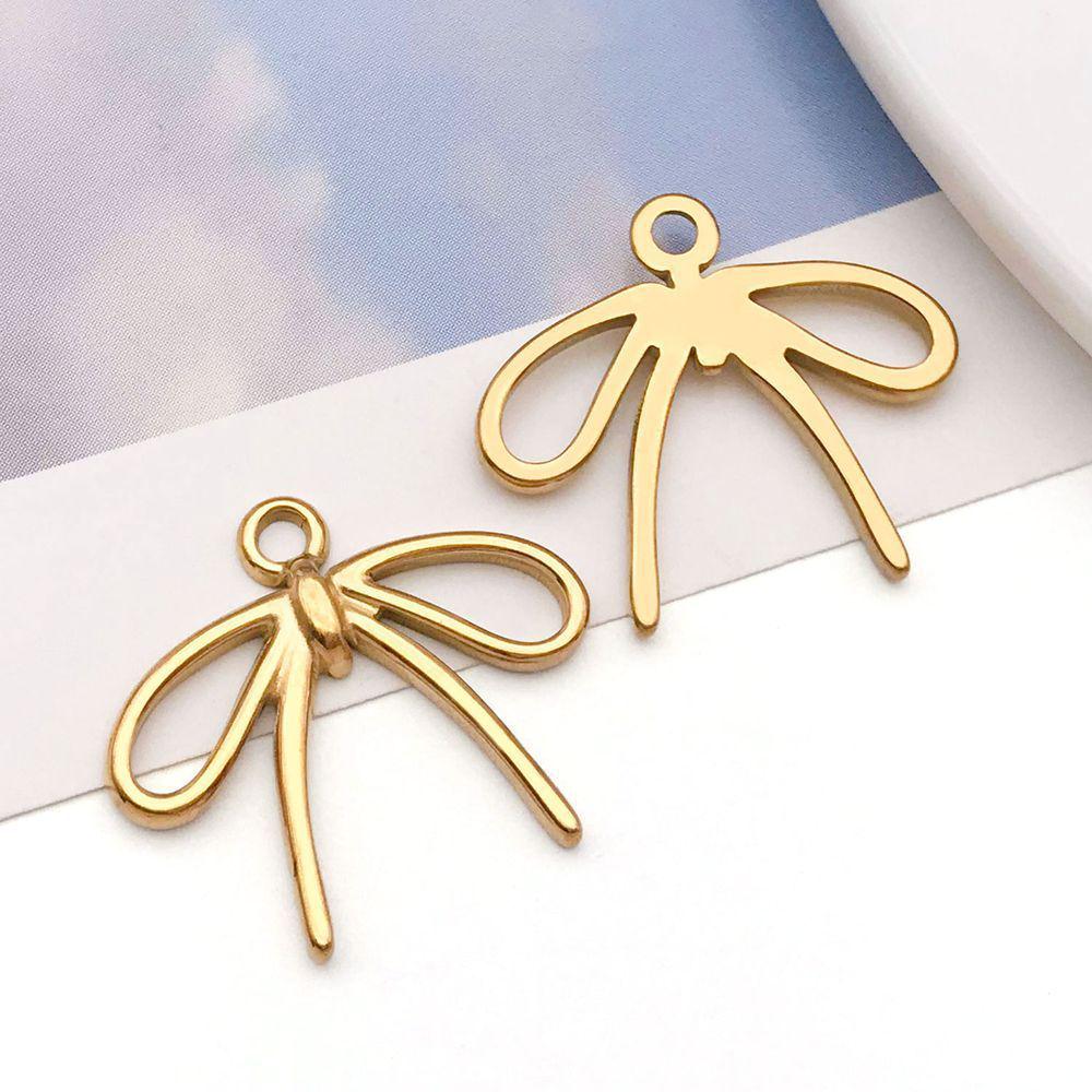 Stainless Steel Bow Pendant Charm for DIY Jewelry Bracelet/Necklace