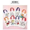 Diy Blank Non Woven Tote Bag For Kids Graffiti Hand Coloring Art Craft