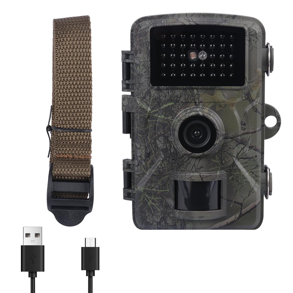 Mini HD Hunting Camera PIR Infrared Night Vision IP66 Waterproof Trail Camera for Outdoor Wildlife Monitoring and Scouting