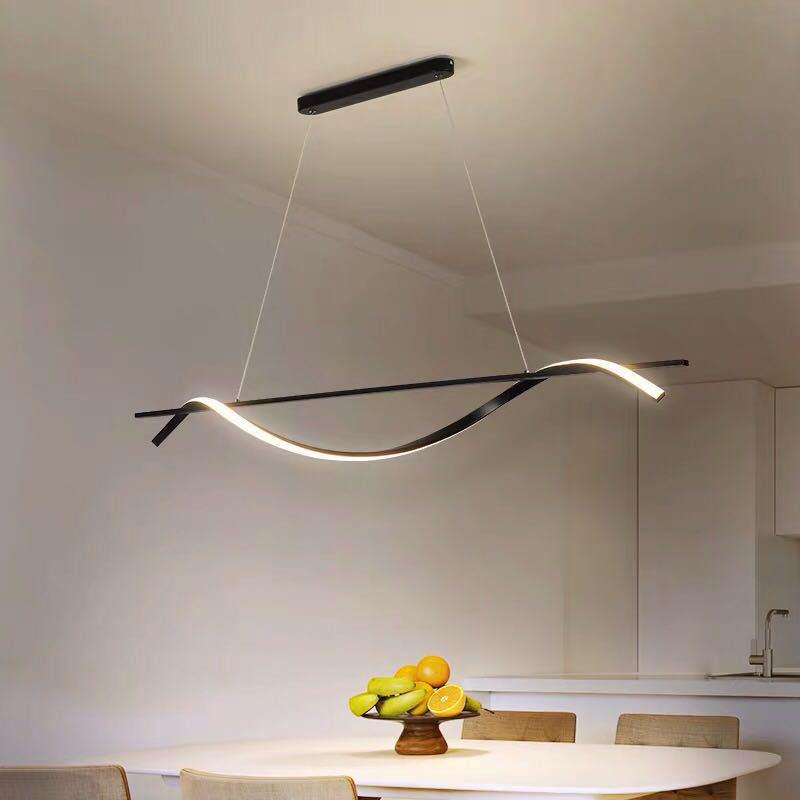 Nordic Modern LED Chandelier: Irregular Creative Lighting for Dining, Living Room, or Bar.