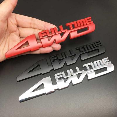 4WD FULLZEIT neue 3D-Metall-Autoaufkleber für Jeep Toyota Ford VW Subaru Styling Decal Zubehör