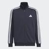 Adidas Men S 3S Regular Fit Double Knit Track Jacket Navy