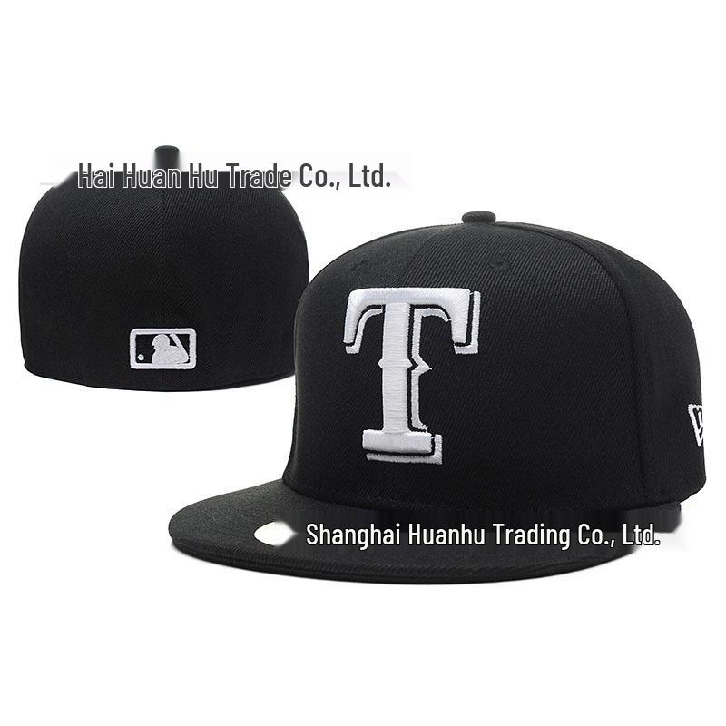 

Texas Rangers Flat Brim Hat - SEA Embroidered Baseball Cap Size 7 5/8 - 61cm
