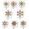 Custom Faux Rust Metal Snowflake Christmas Ornament