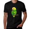 Yellow Headed Amazon Parrot Tshirt Work Daily Short Sleeve Top