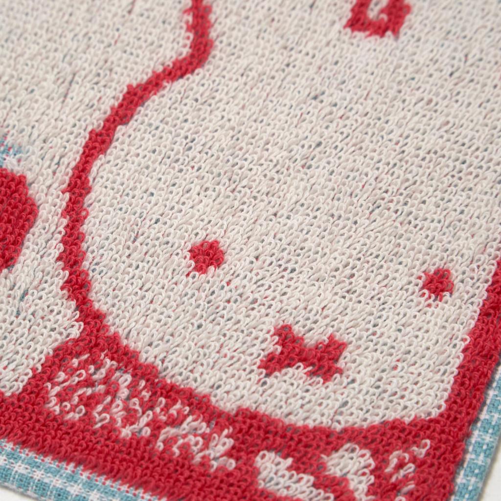 Nishikawa Miffy Mini Towel Perfect for Small Red XT86708606 Strawberry (25x25cm, Washable, 100% Cotton, Boxed, Gifts, Gift, DB6610)