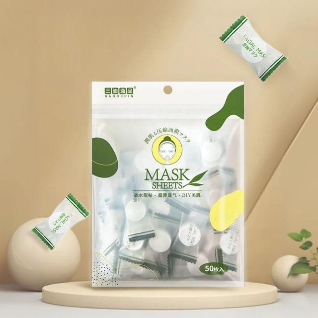 Choyu - Compressed Travel Disposable Face Mask Sheet - 50 Piece White