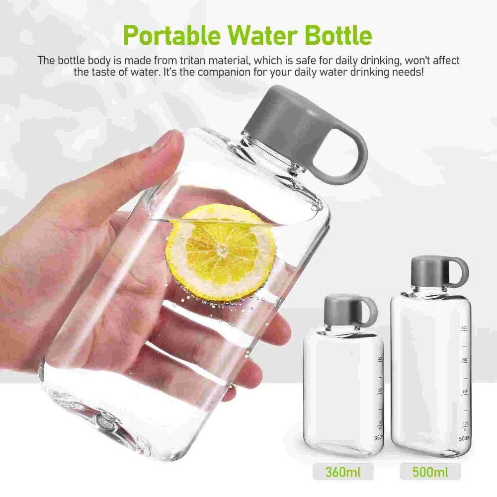 Flat Sport Bottle Tritan Material Drinks Kettle Pocket Bottle Water Bottle  Milk
