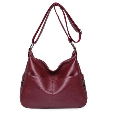 Soft Leather Texture Fashionable New Bag Women's Shoulder Messenger Bag Mommy Soft Leather Small Satchel