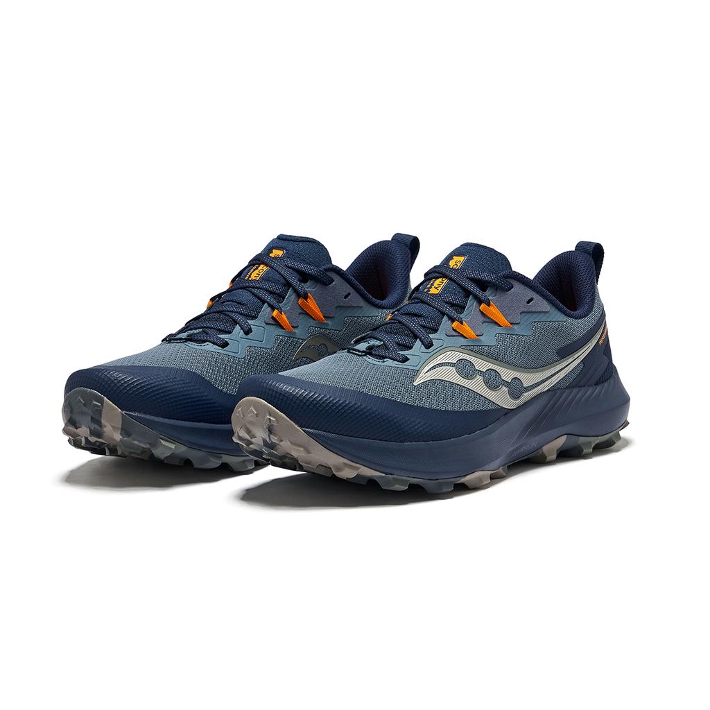 SAUCONY Peregrine 14 Multifunctional Professional Trail Running Shoes Men Sneaker Dark-Gray Blue S20916-242