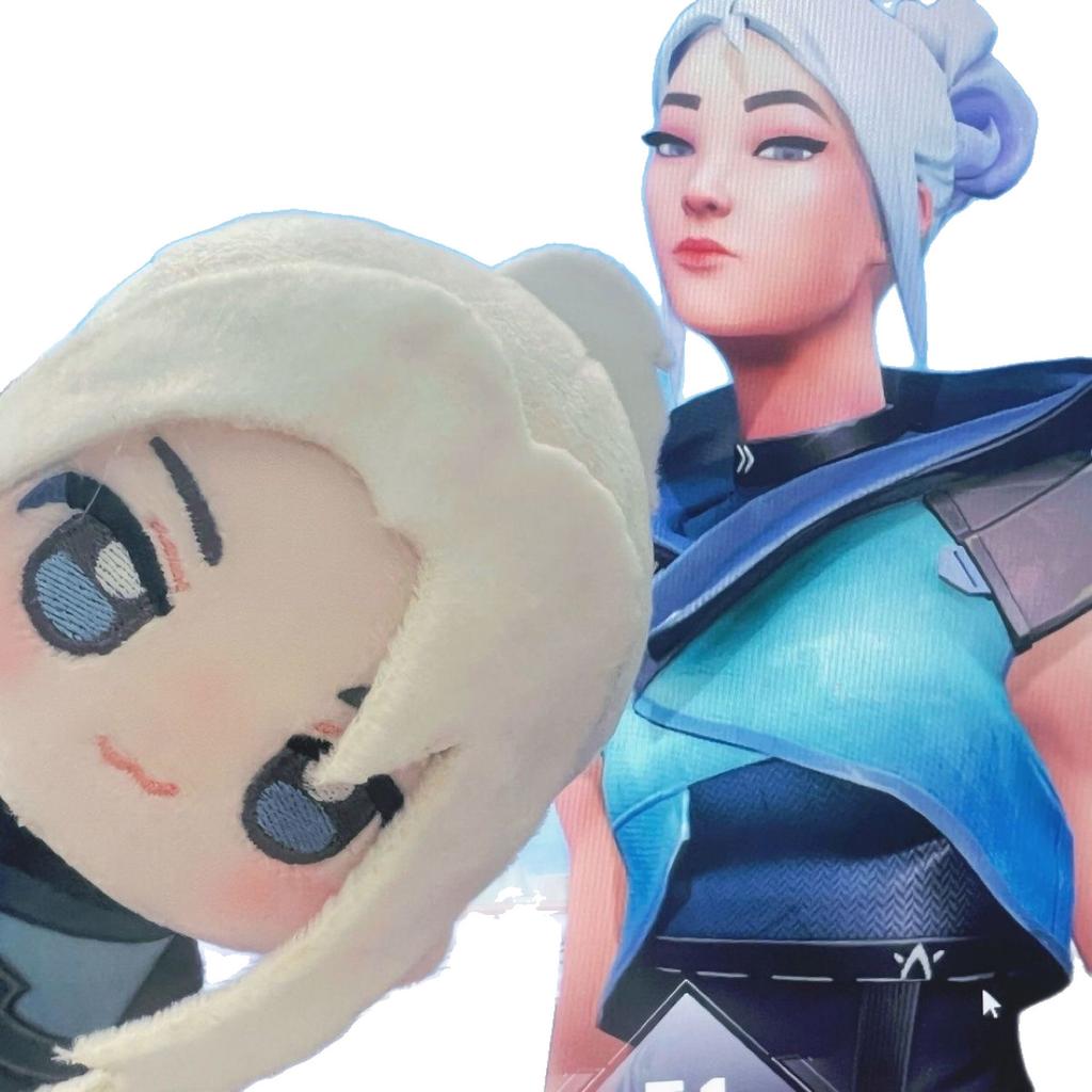 10cm Neues Spiel Valorant Jett Plüschtiere Hohe Qualität Figur Spielzeug Cartoon Spiel Anime Cosplay Spielzeug Körper Quietschende Plüsch Anhänger