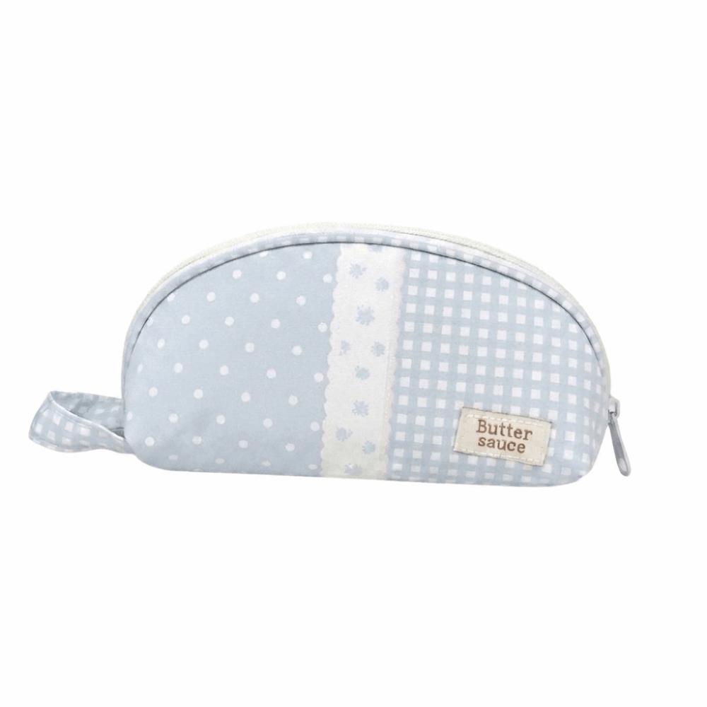 Large Capacity Polka Dot Pencil Case Polka Dot Print Cosmetic Pouch Stationery Organizer Students