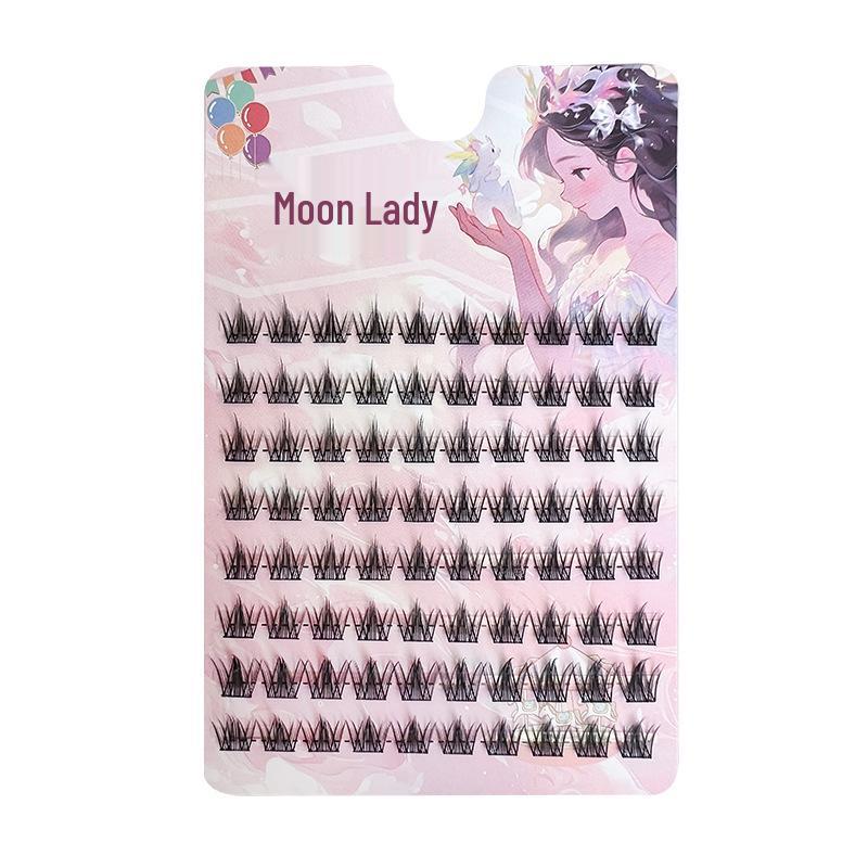 

Yue Jiao Niang Girlish Heart Barbiestyle False Lashes: Curled, Fine Stem, Three-Part Segmented Design for Daily Use.