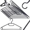 Black swivel clothes hangers 10 pcs.