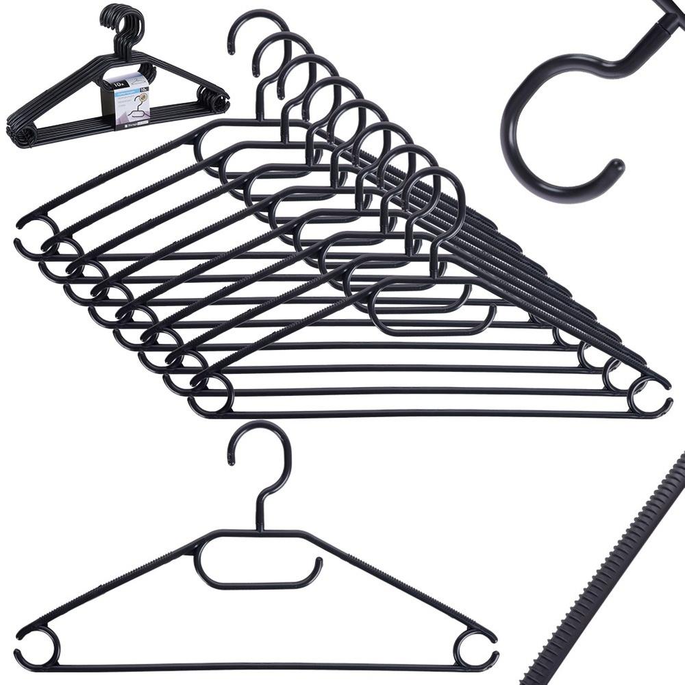 Black swivel clothes hangers 10 pcs.