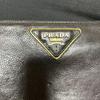 Used PRADA Round zip long wallet Black