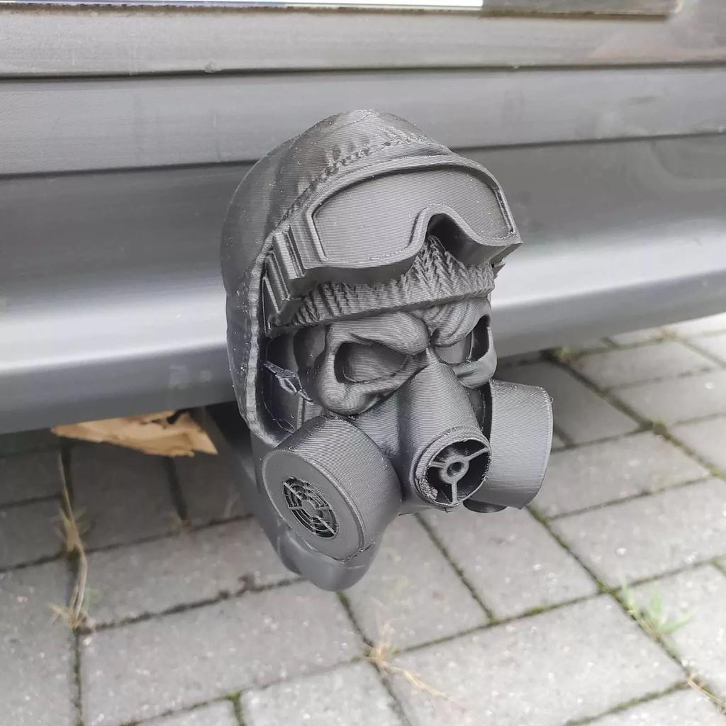 Tow Bar Ball Cover Tow Ball Cap Towing Hitch Fits 50mm Ball GAS MASK MAN For Car