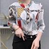 Women's Three-Quarter Sleeve Bow Collar Top: 2024 Summer & Autumn Fashion - Slimming & Stylish Design for an Age-Defying Look