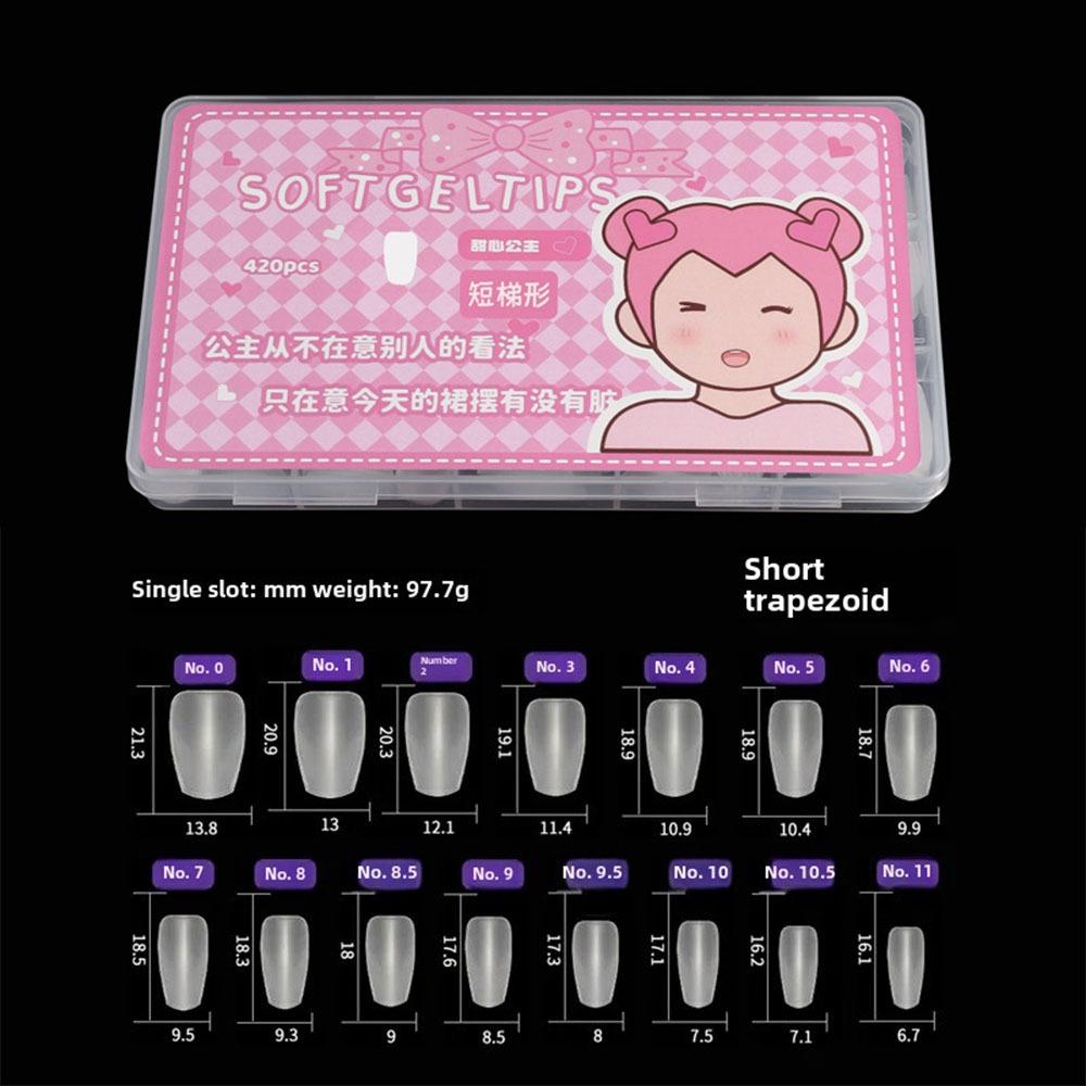 Thin Seamless Artificial Nails Ultra Short False Nails Gifts Nail Stickers A