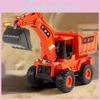 Inertia Bulldozer And Excavator Toy With Alloy Shovel For Kids Construction Play